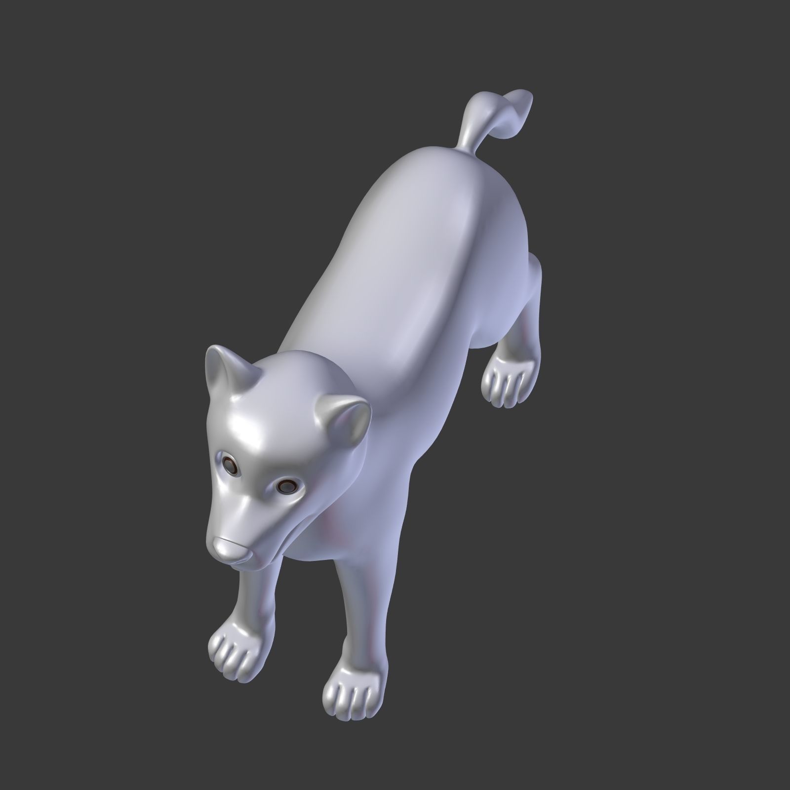 Cartoon Dog Low-poly 3D model_18