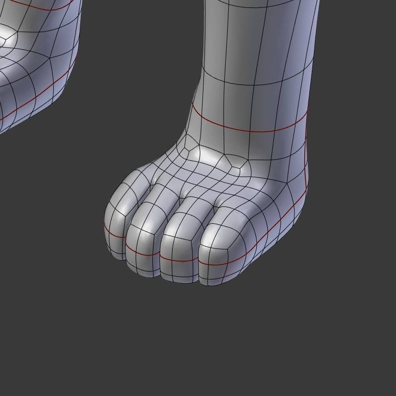 Cartoon Dog Low-poly 3D model_23