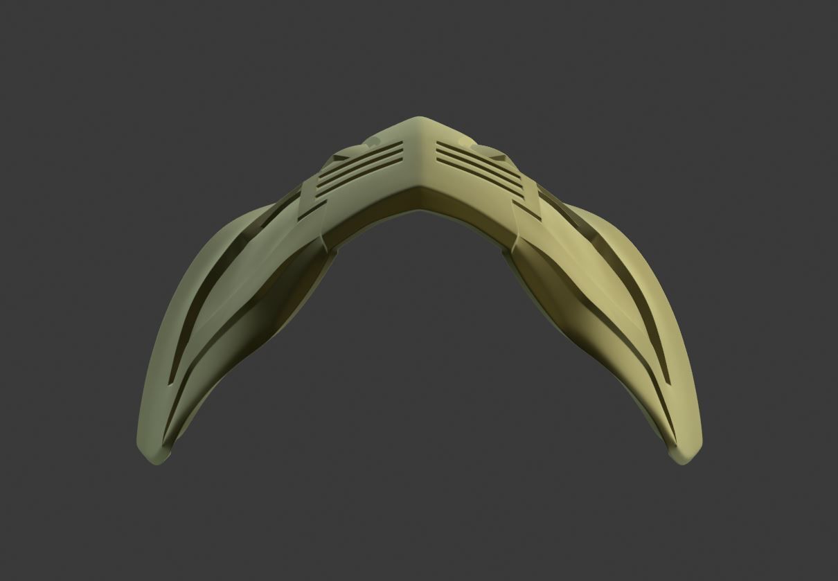 Scorpion mask for face Mortal Kombat 11 and X cosplay props 3D print model_9