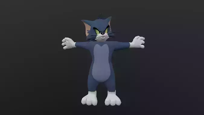 TOMC-031 Tom Cat Warrior Idle Low-poly 3D model
