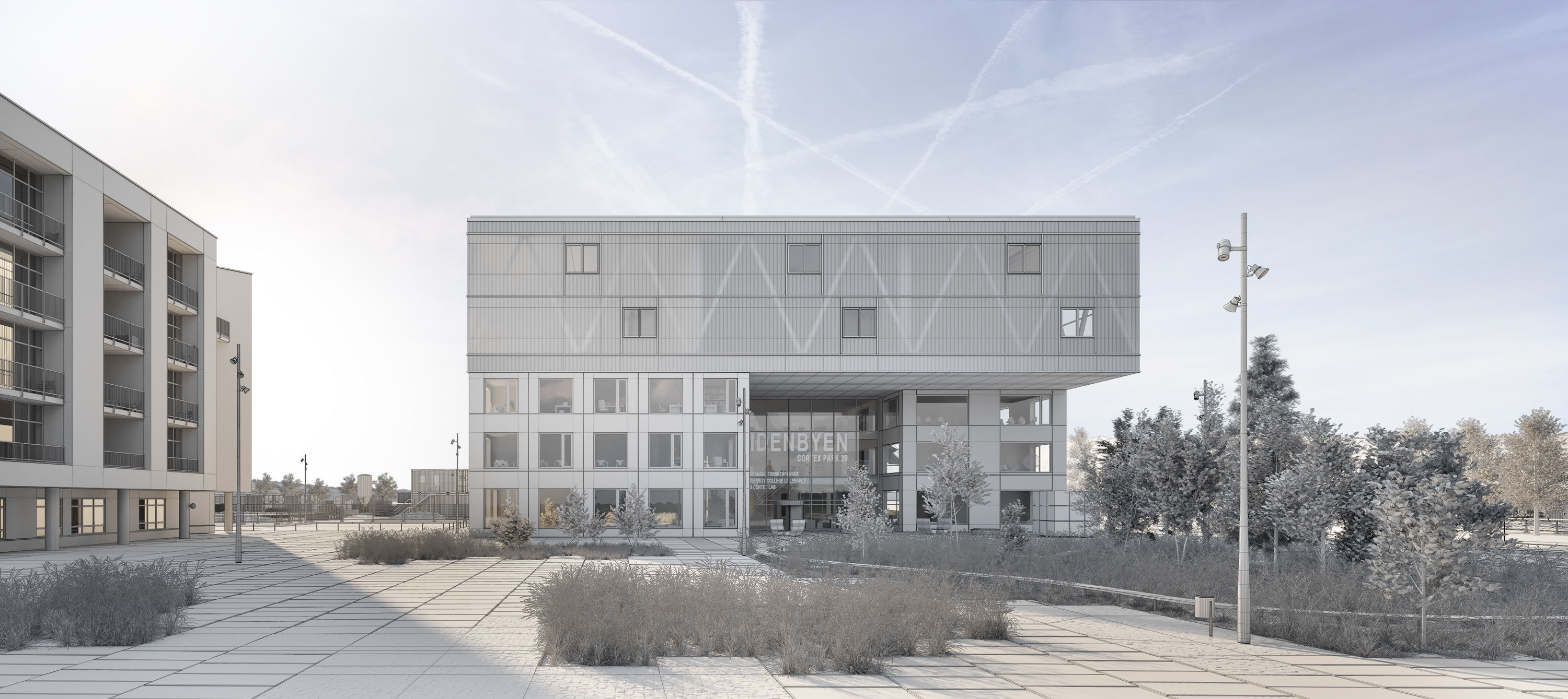 Cortex Park exterior scene 3D model_3