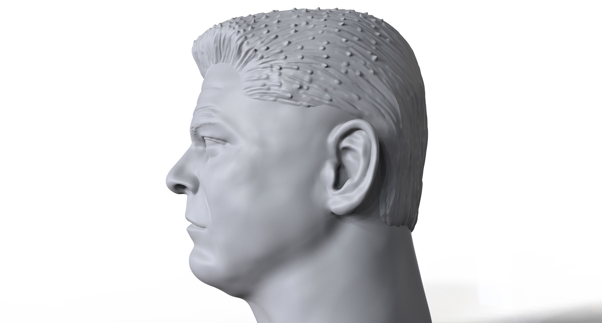 Ninnie Alvin 3D printable portrait  3D print model_8