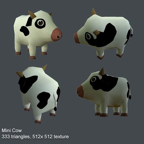 Mini Animals Pack 3D Model Collection_5