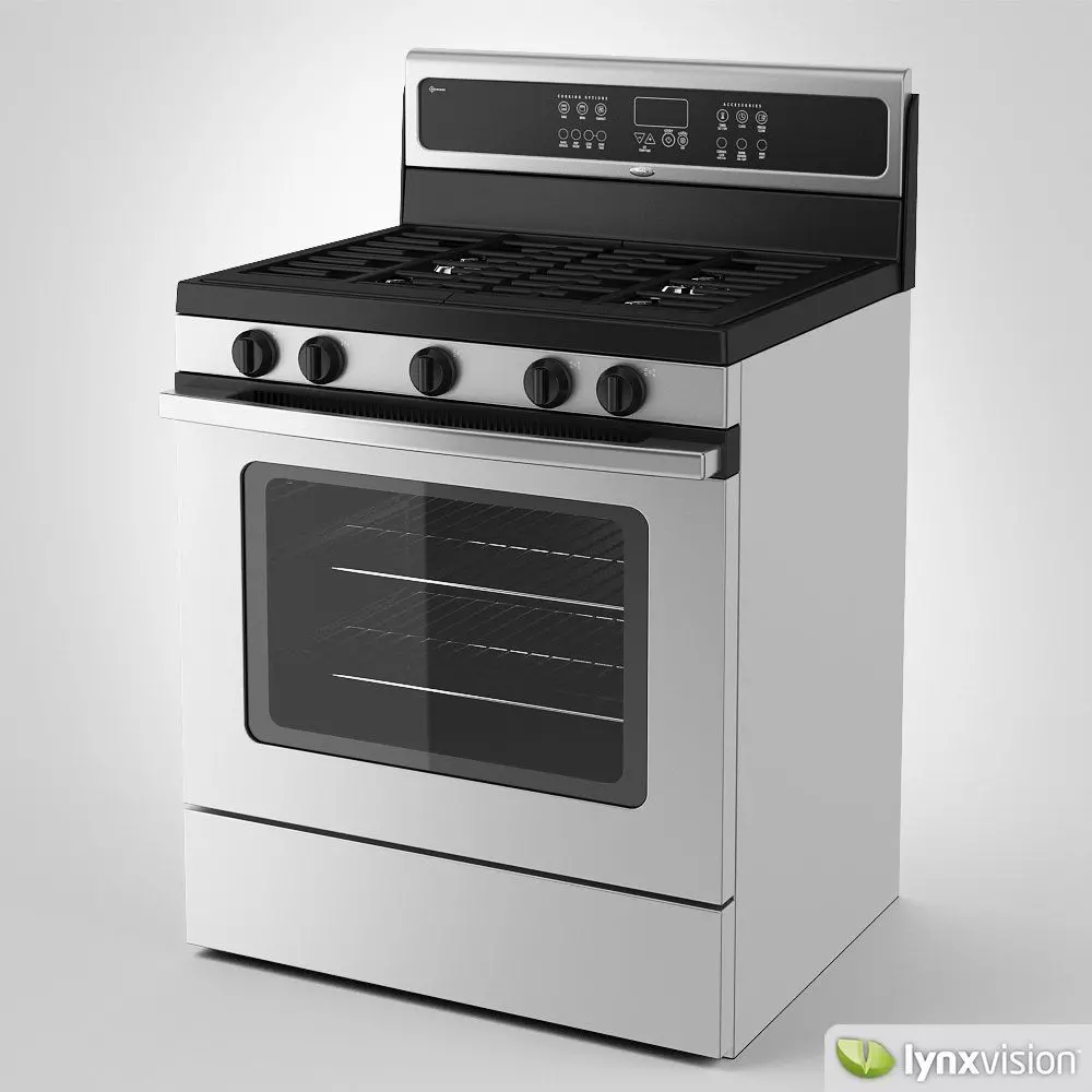 Whirlpool Gas Cooker Free 3D model_0