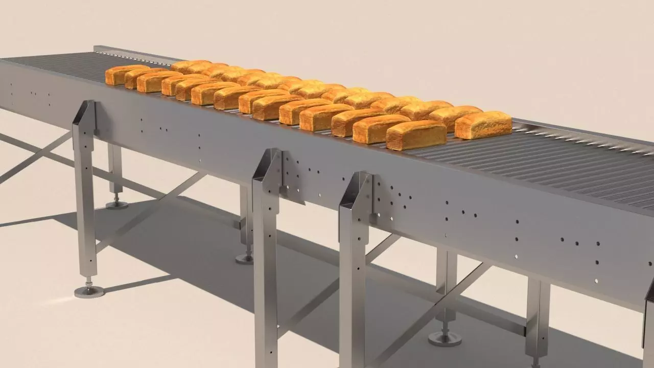 Bread line 3D 3D model