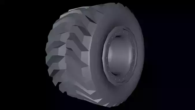 Tires set -Monster Truck- Pneumatici Free low-poly 3D model