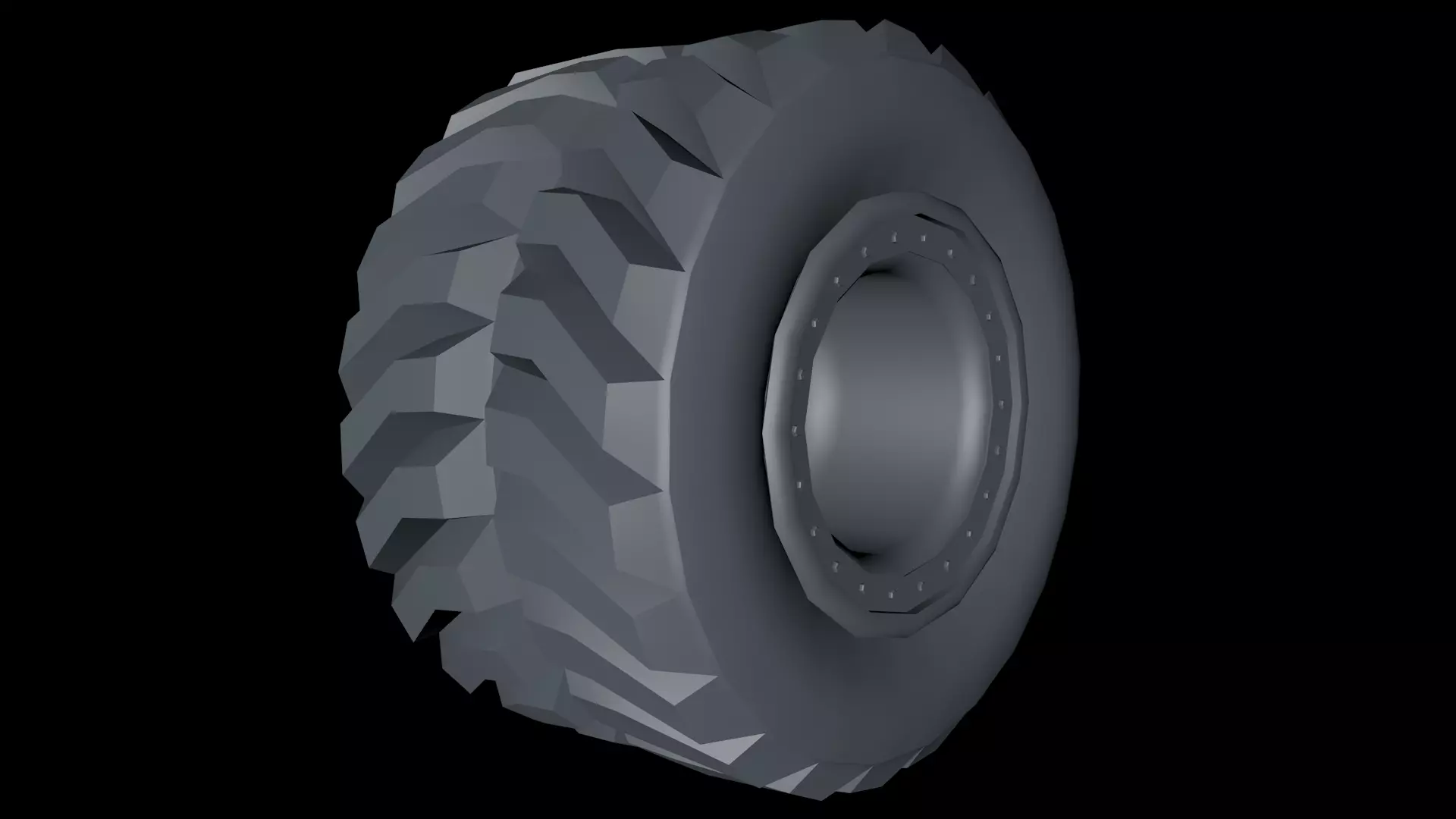 Tires set -Monster Truck- Pneumatici Free low-poly 3D model