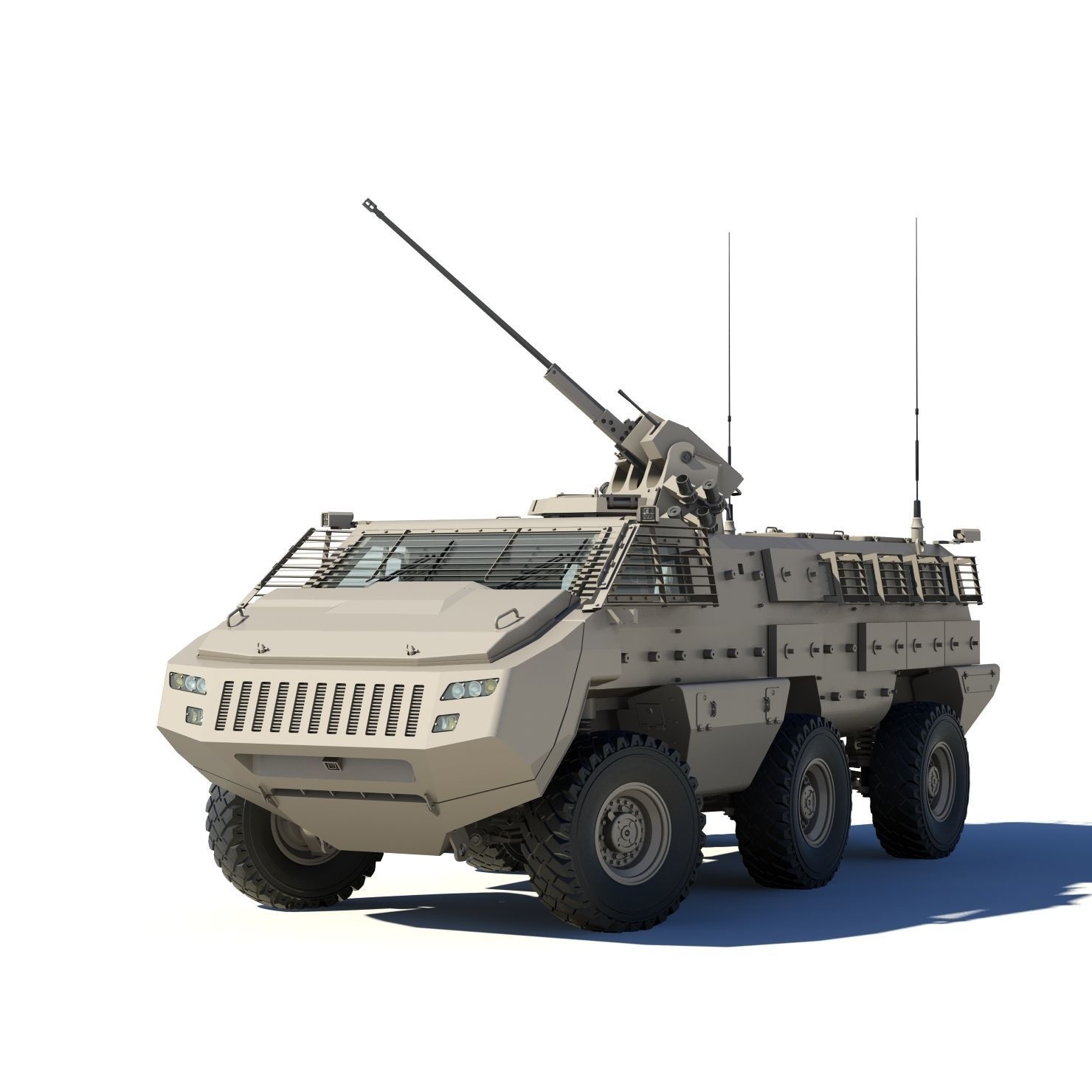 Mbombe armoured vehicle - armored vehicle 3D model_4