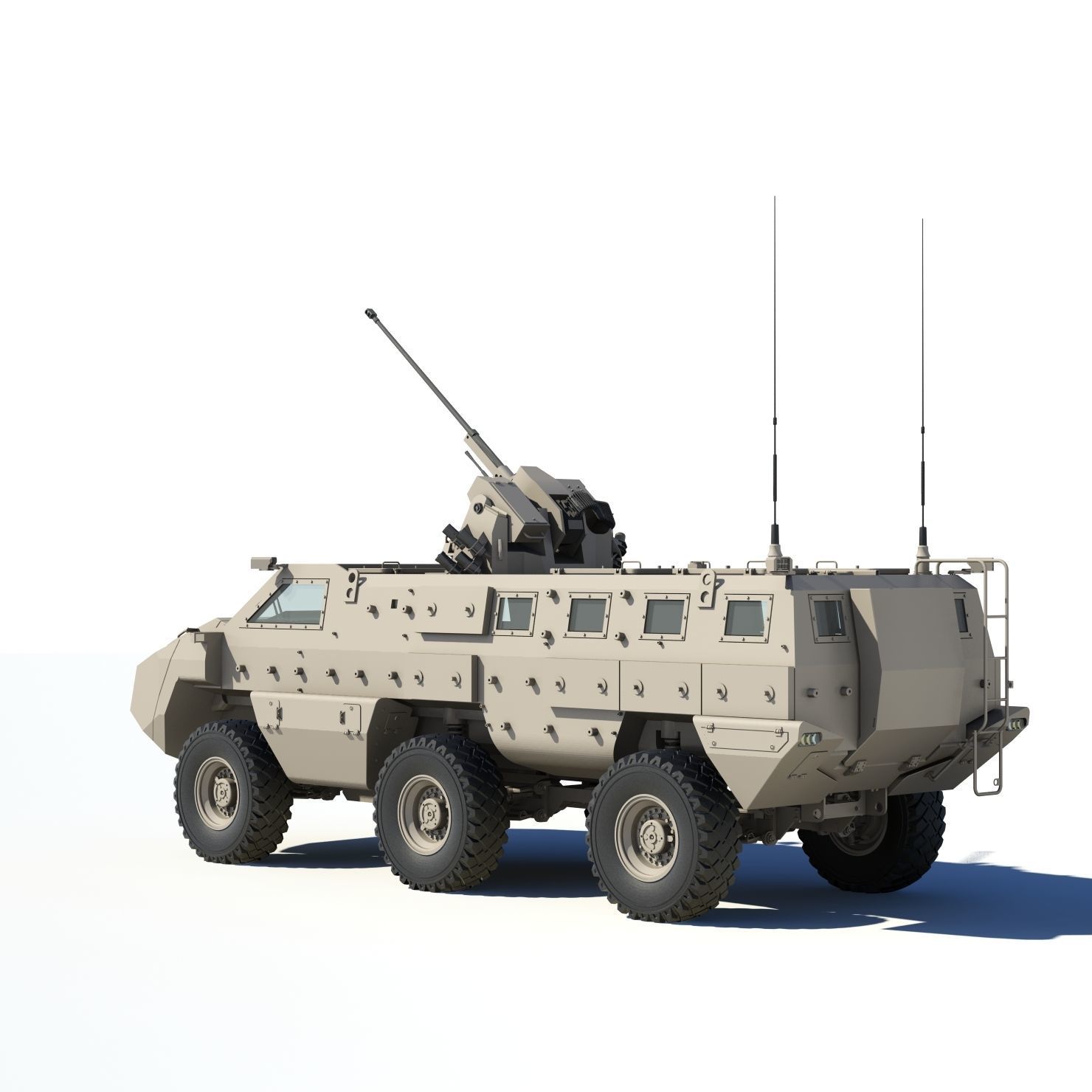 Mbombe armoured vehicle - armored vehicle 3D model_10