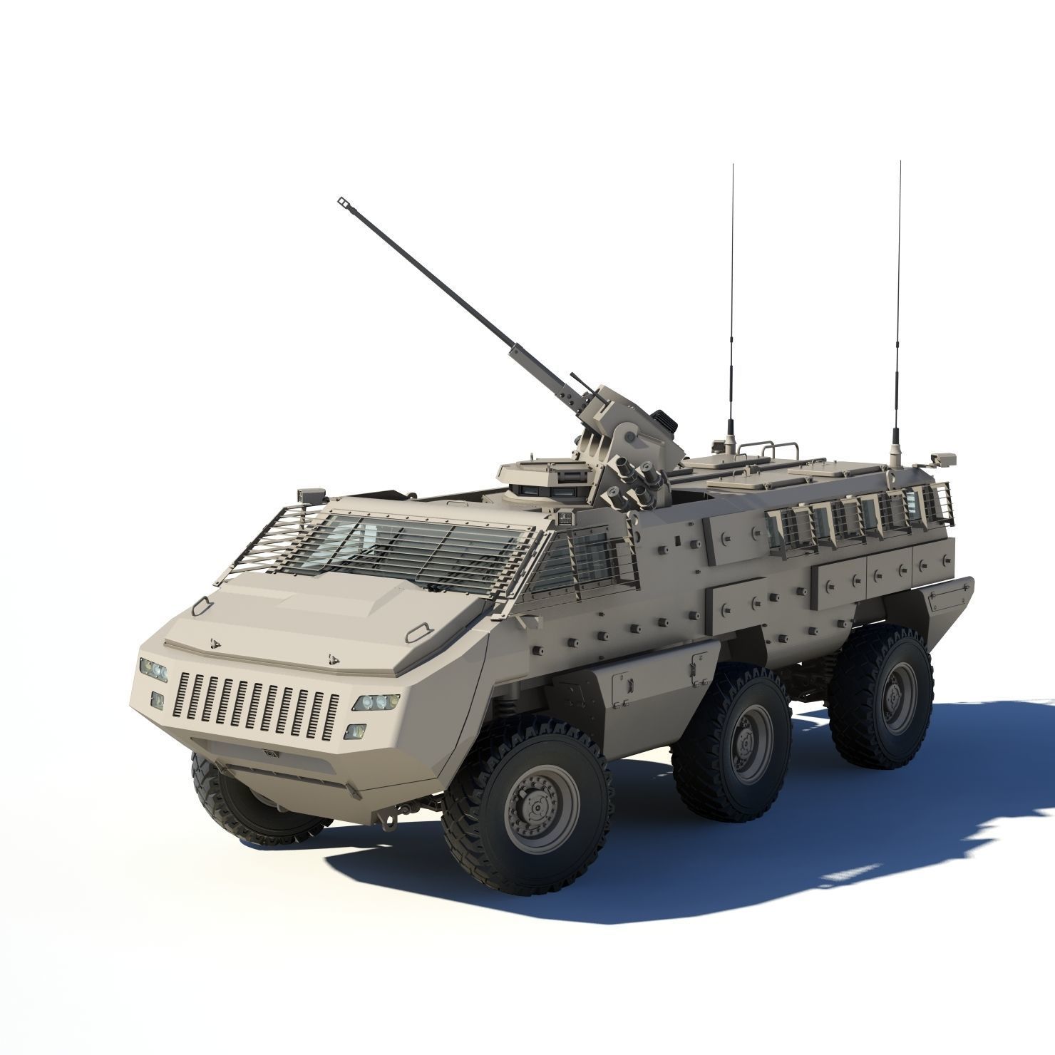 Mbombe armoured vehicle - armored vehicle 3D model_13