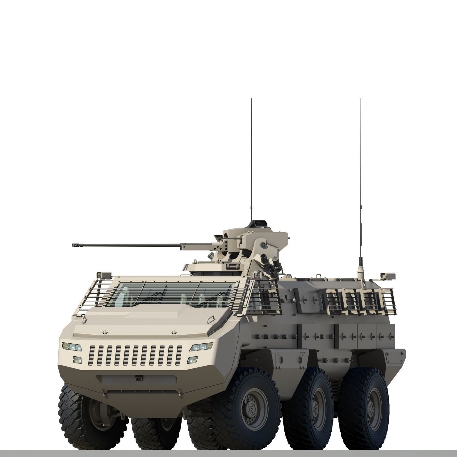 Mbombe armoured vehicle - armored vehicle 3D model_17