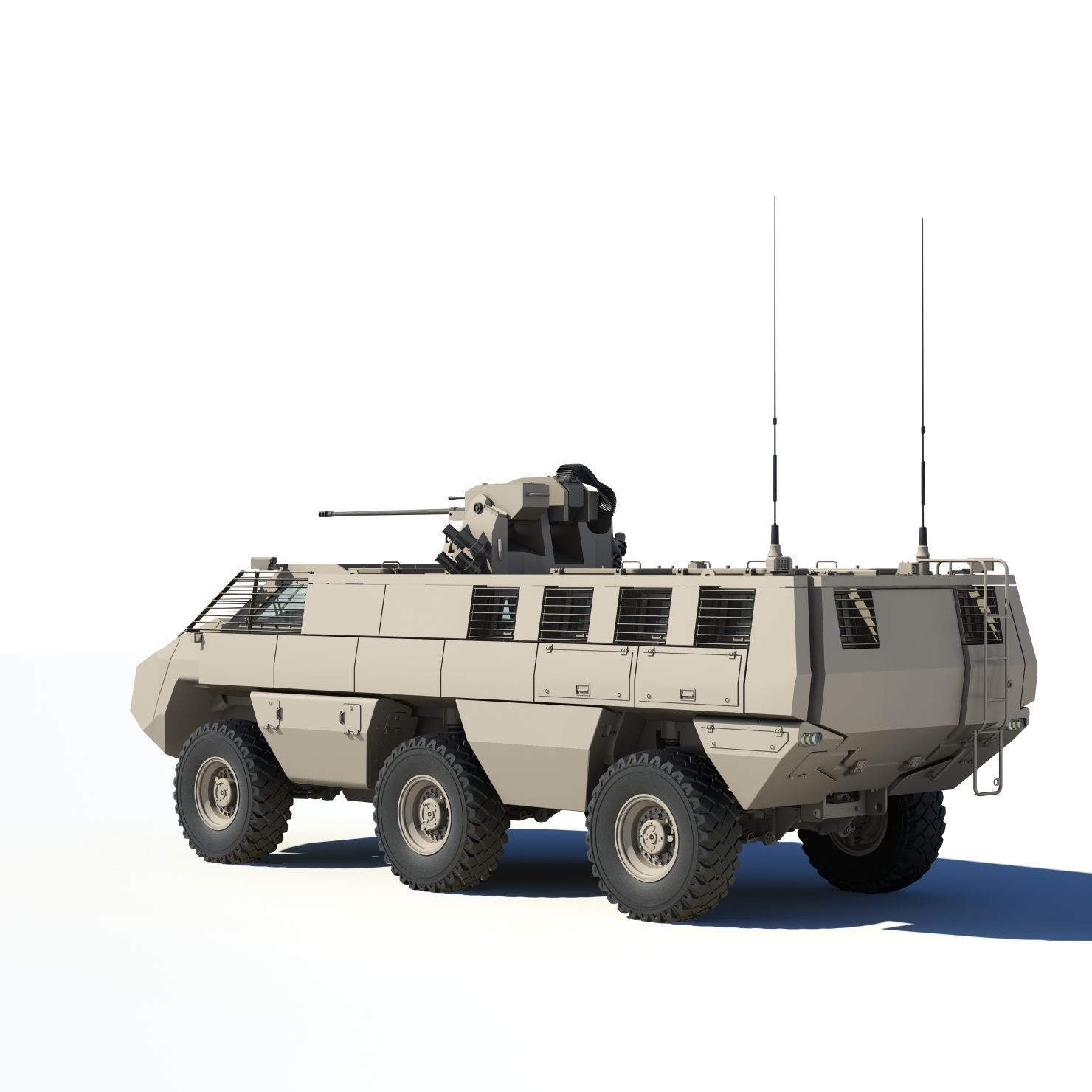 Mbombe armoured vehicle - armored vehicle 3D model_8