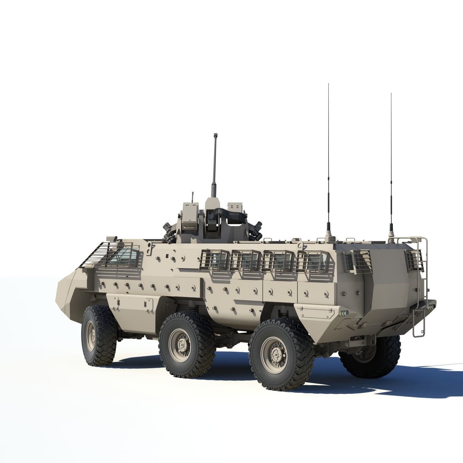 Mbombe armoured vehicle - armored vehicle 3D model_9