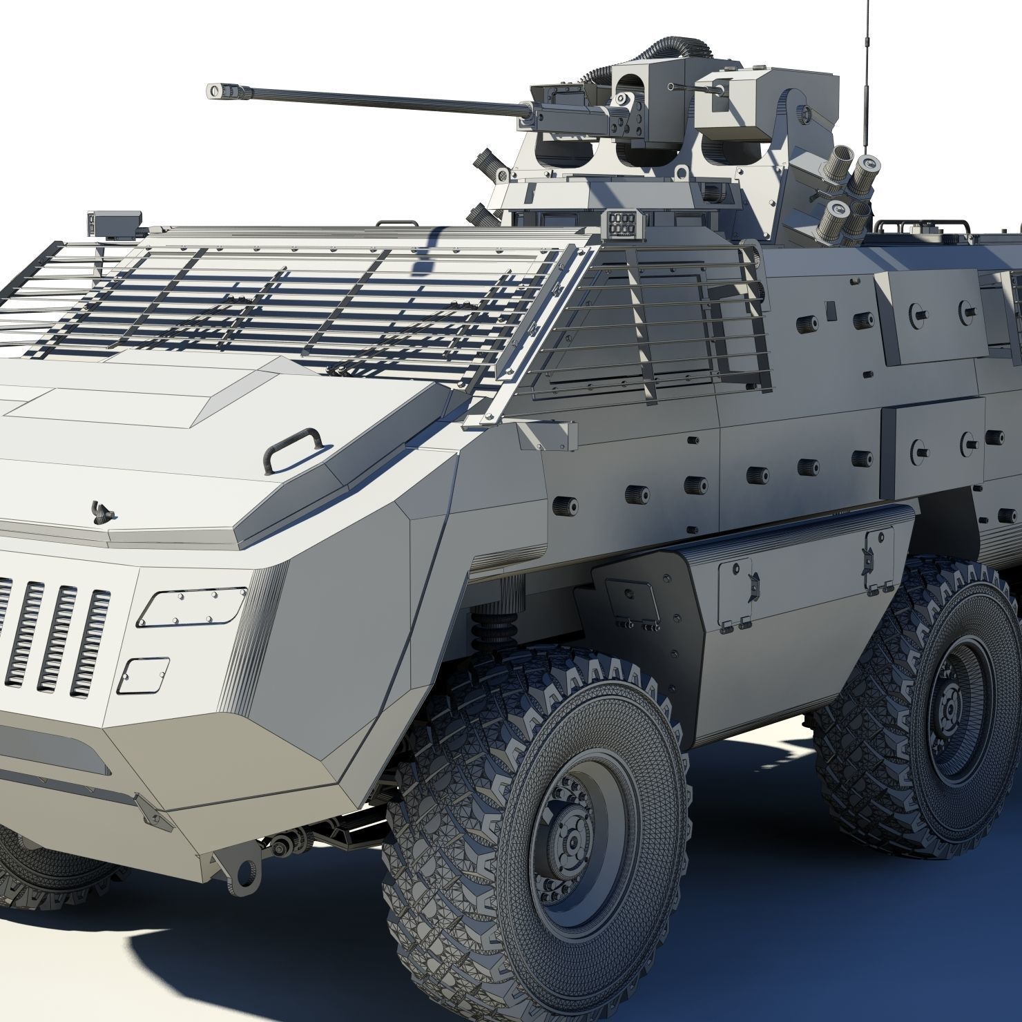 Mbombe armoured vehicle - armored vehicle 3D model_12