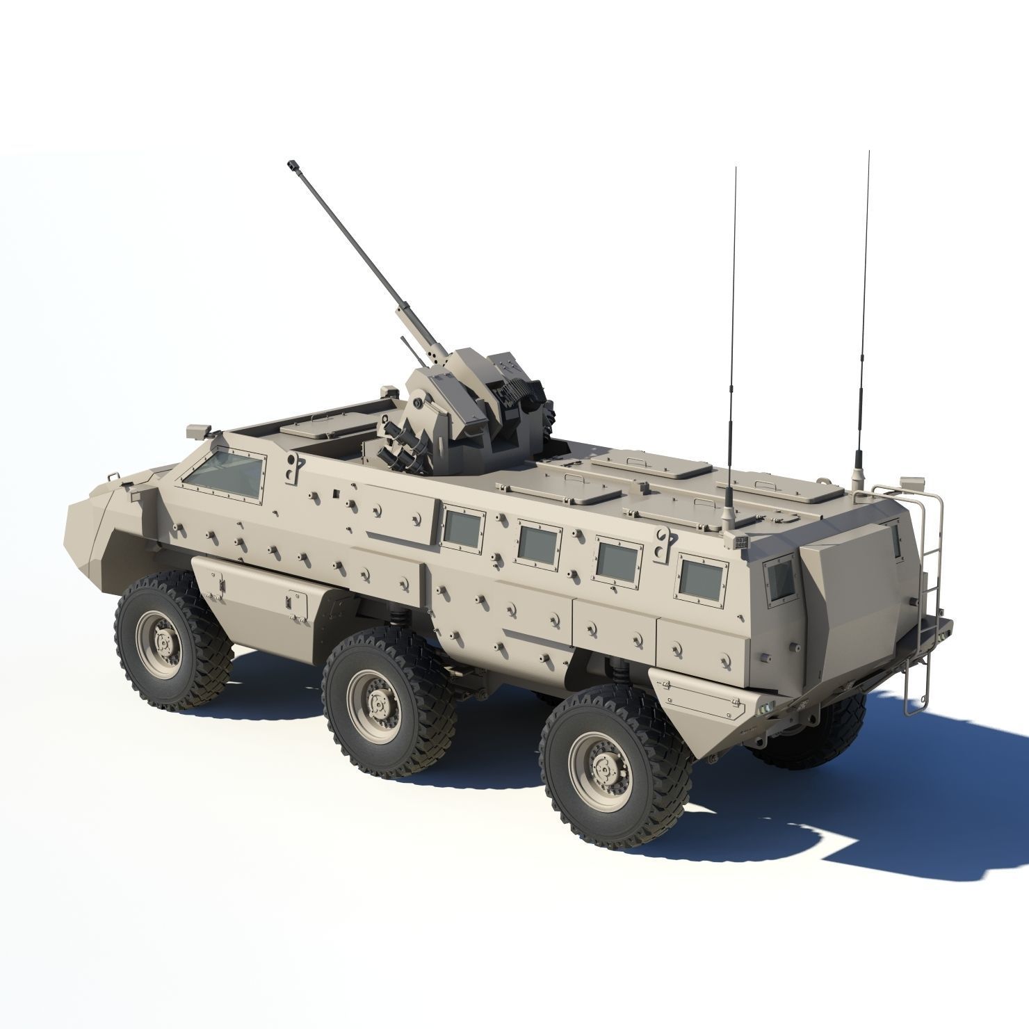 Mbombe armoured vehicle - armored vehicle 3D model_14