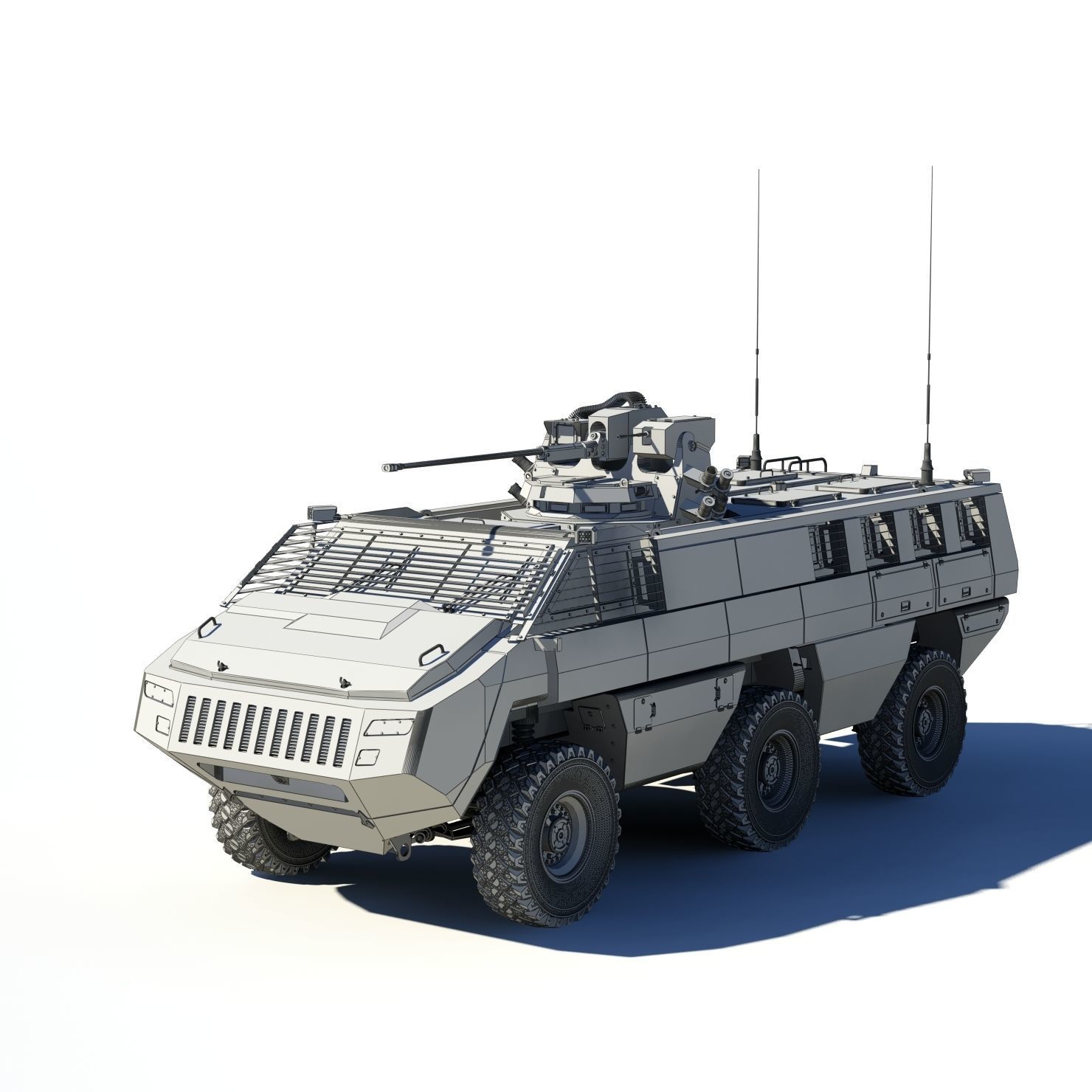 Mbombe armoured vehicle - armored vehicle 3D model_11