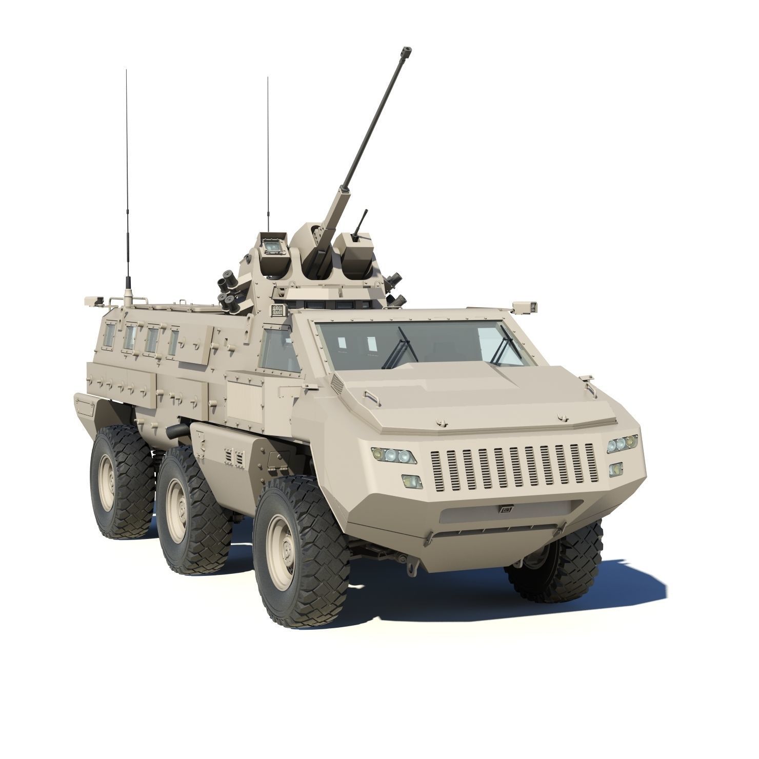 Mbombe armoured vehicle - armored vehicle 3D model_2