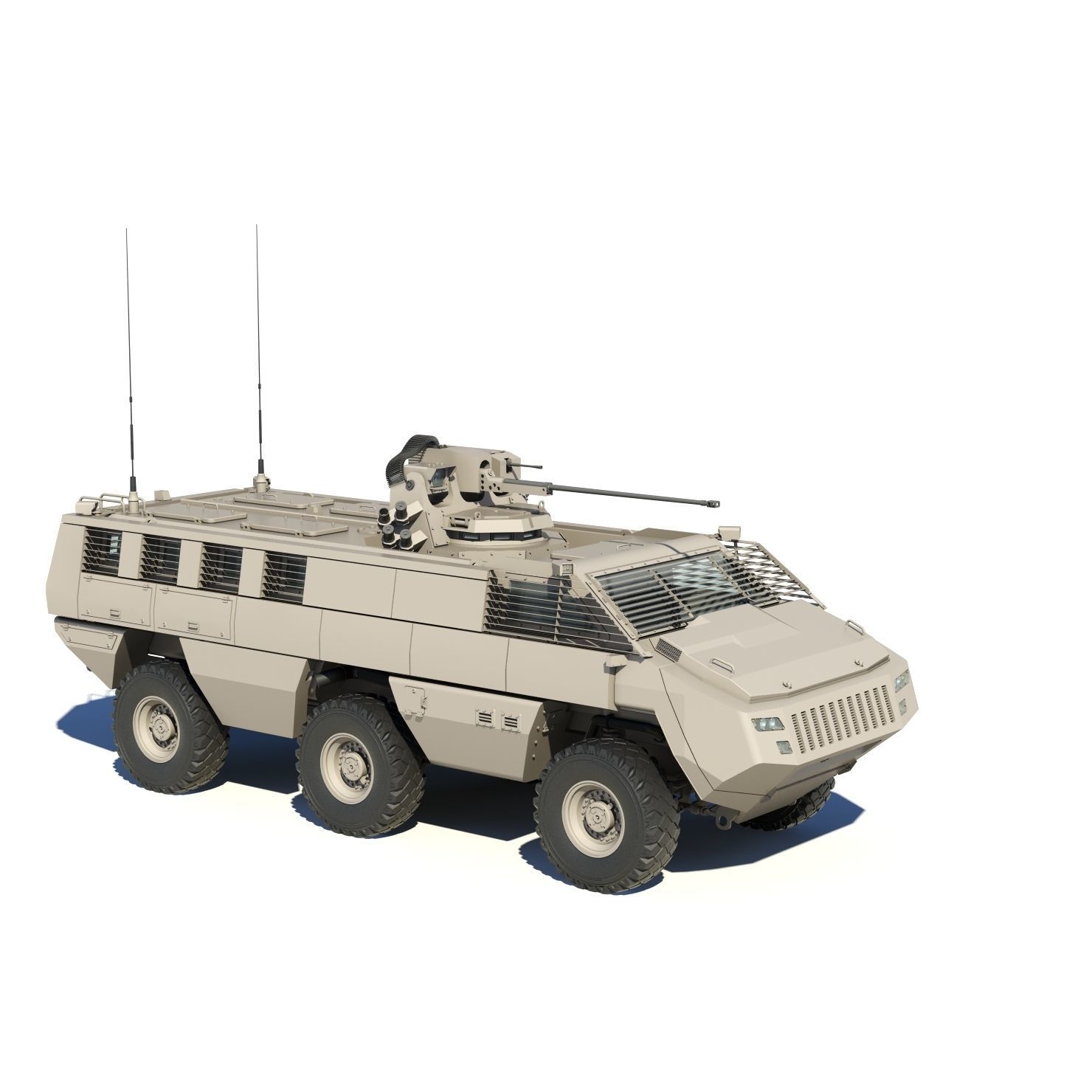 Mbombe armoured vehicle - armored vehicle 3D model_15