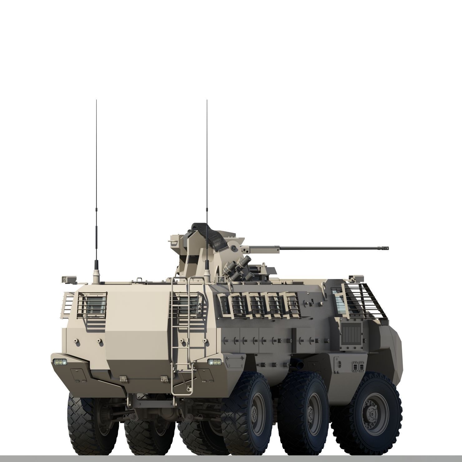 Mbombe armoured vehicle - armored vehicle 3D model_20