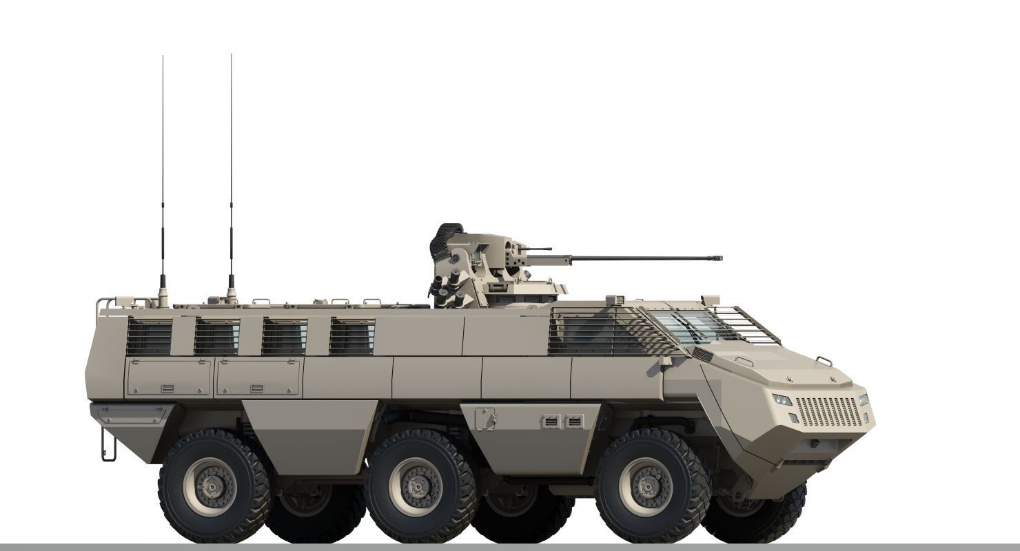 Mbombe armoured vehicle - armored vehicle 3D model_19