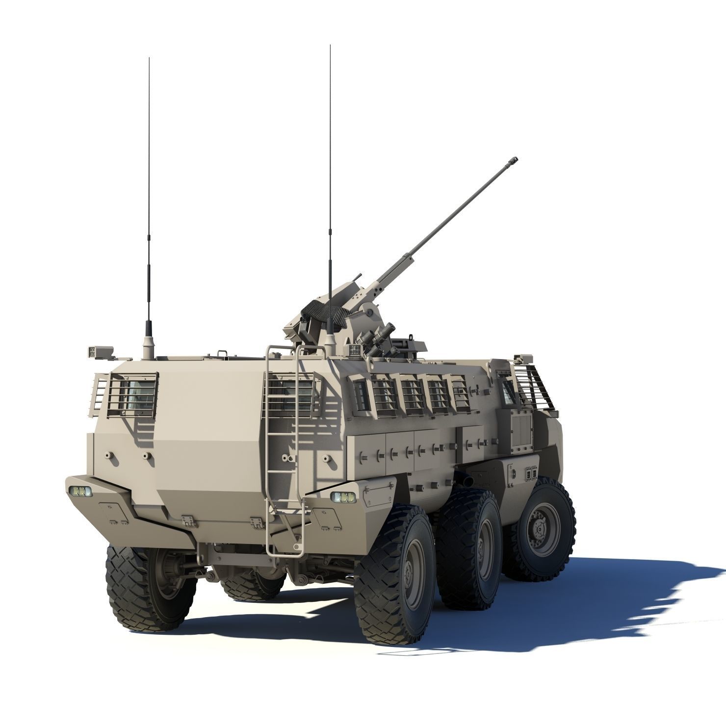Mbombe armoured vehicle - armored vehicle 3D model_16