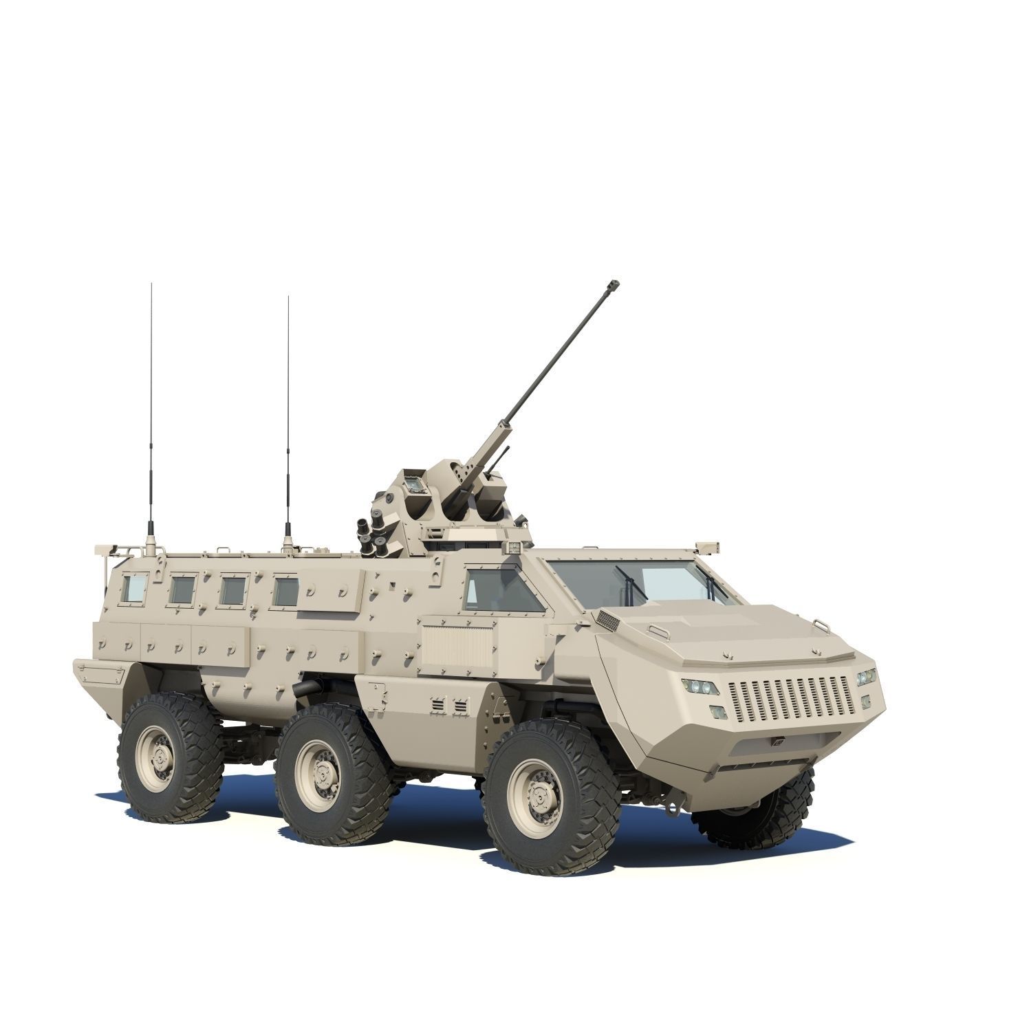 Mbombe armoured vehicle - armored vehicle 3D model_7