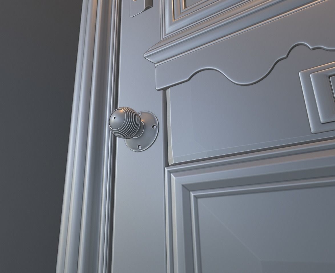Suburban House Doors 01 3D model_6