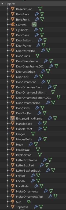Suburban House Doors 01 3D model_8