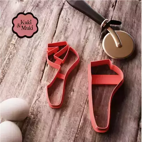Ballet Shoe Cookie and Fondant Cutter Set