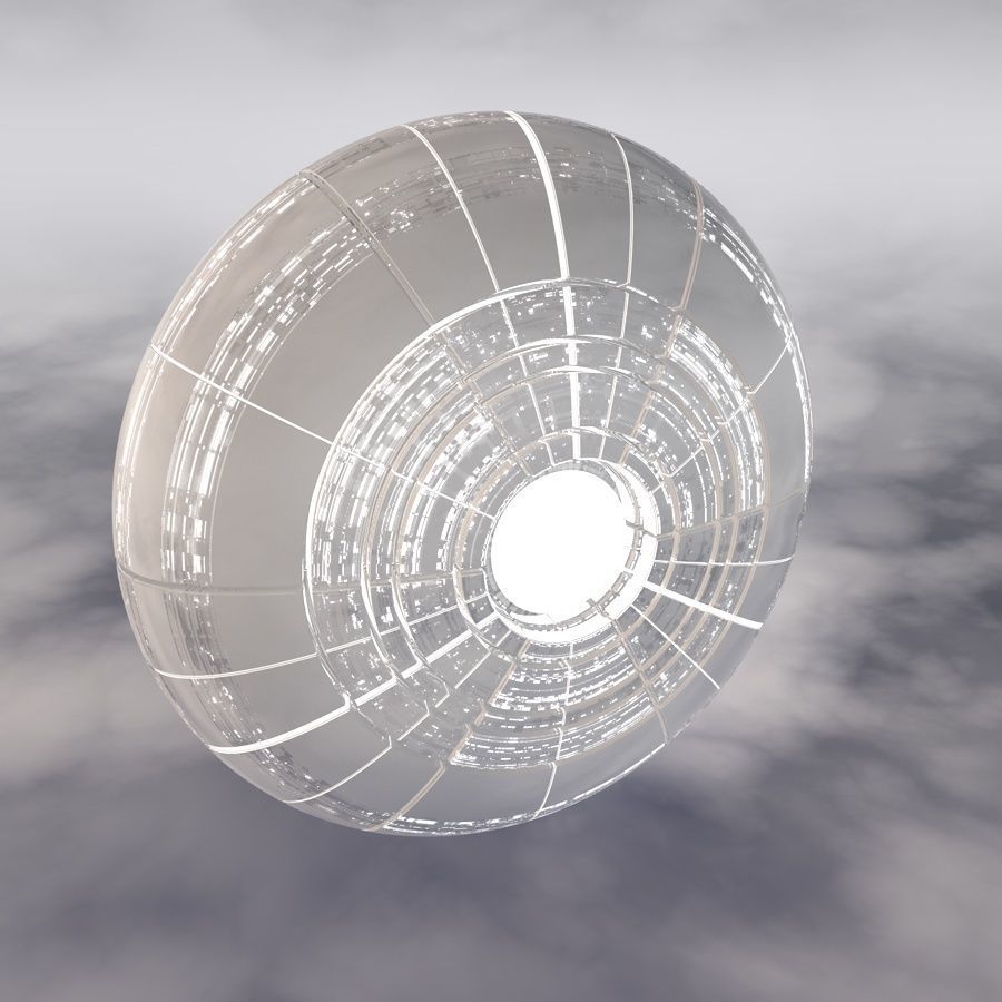 Sci-Fi Spaceship A 002 3D model_6