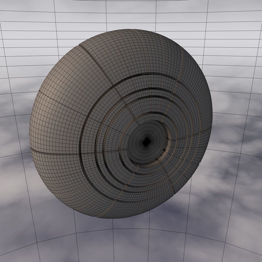 Sci-Fi Spaceship A 002 3D model_7