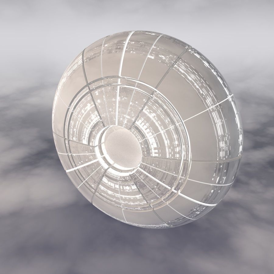 Sci-Fi Spaceship A 002 3D model_4