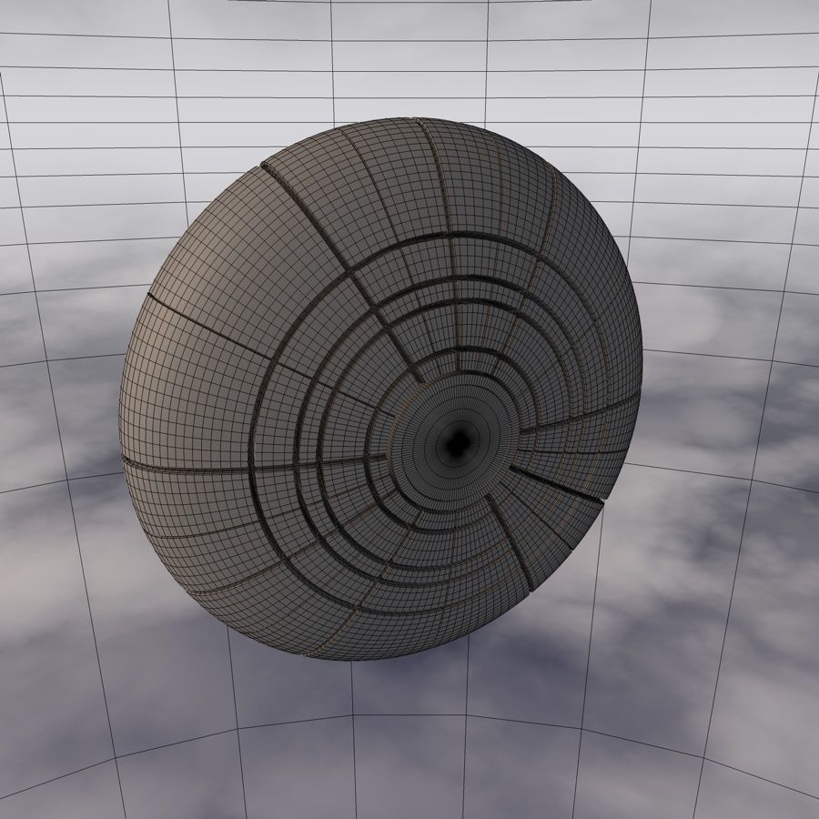 Sci-Fi Spaceship A 002 3D model_11