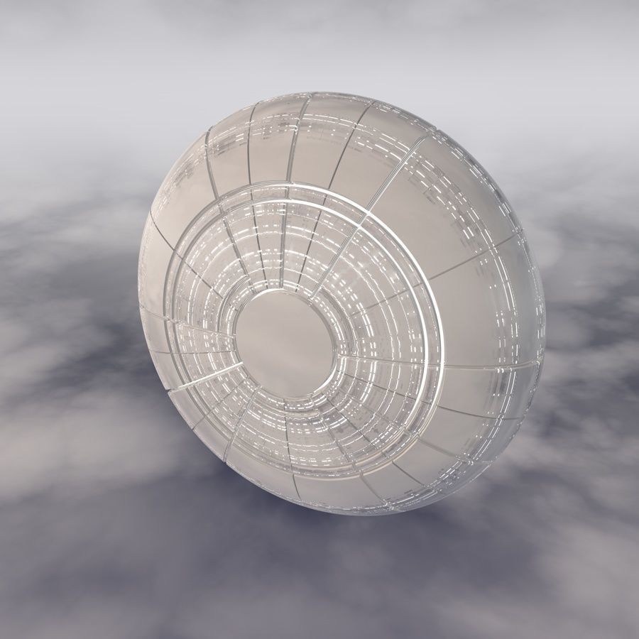Sci-Fi Spaceship A 002 3D model_8