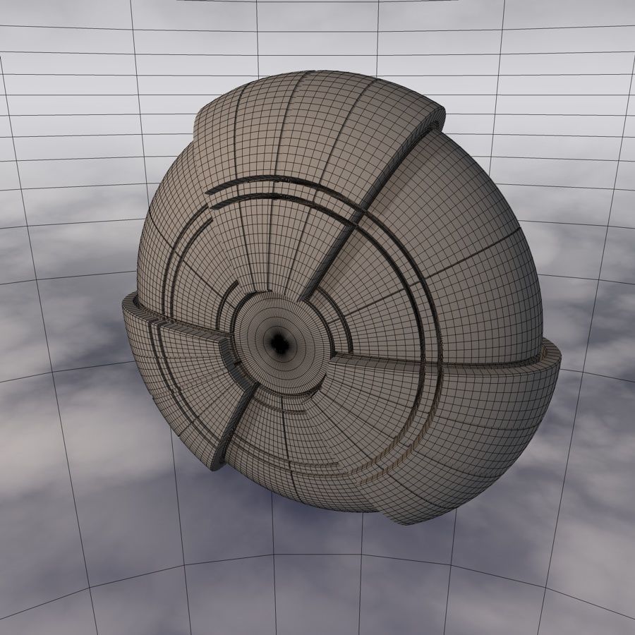 Sci-Fi Spaceship A 002 3D model_13