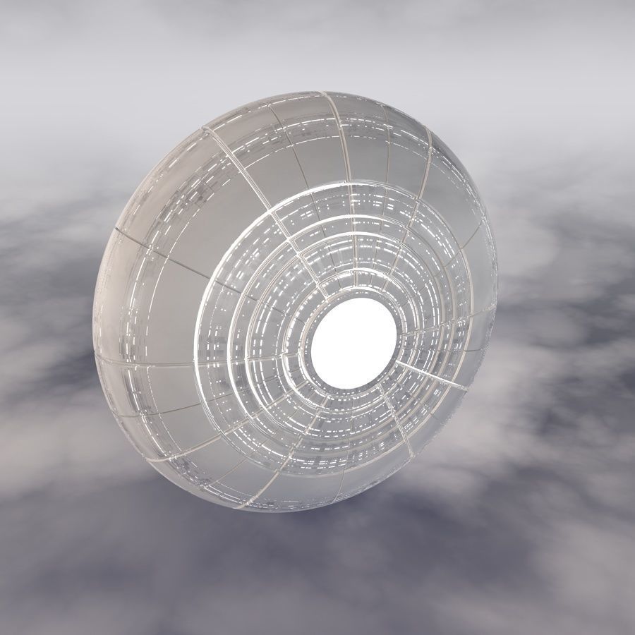 Sci-Fi Spaceship A 002 3D model_10