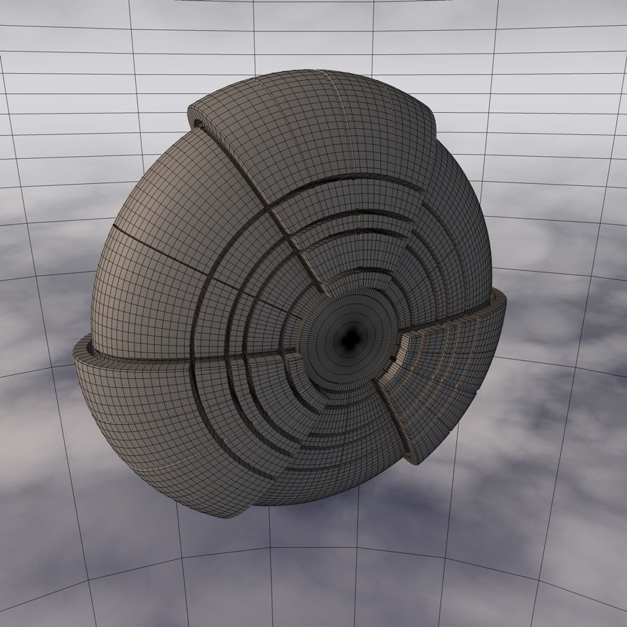 Sci-Fi Spaceship A 002 3D model_15