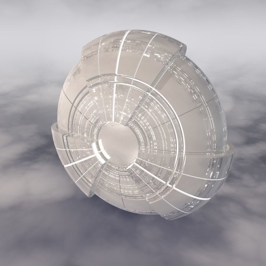 Sci-Fi Spaceship A 002 3D model_12