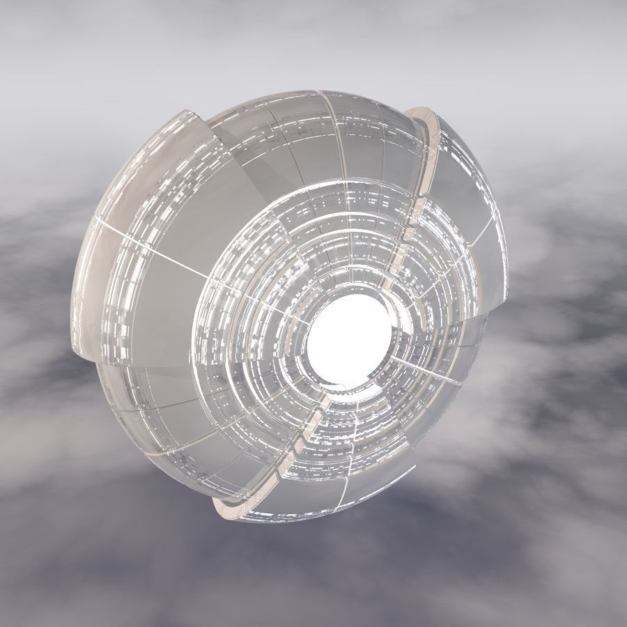 Sci-Fi Spaceship A 002 3D model_18