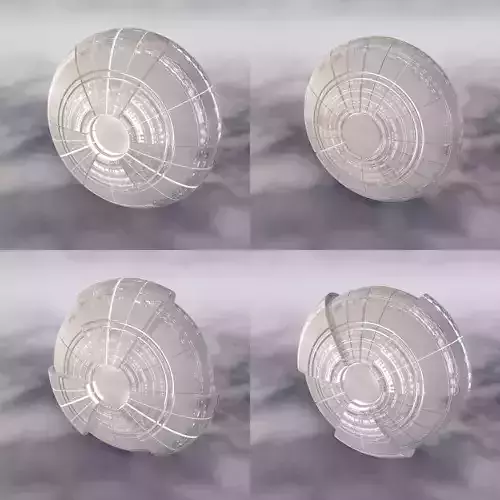 Sci-Fi Spaceship A 002 3D model