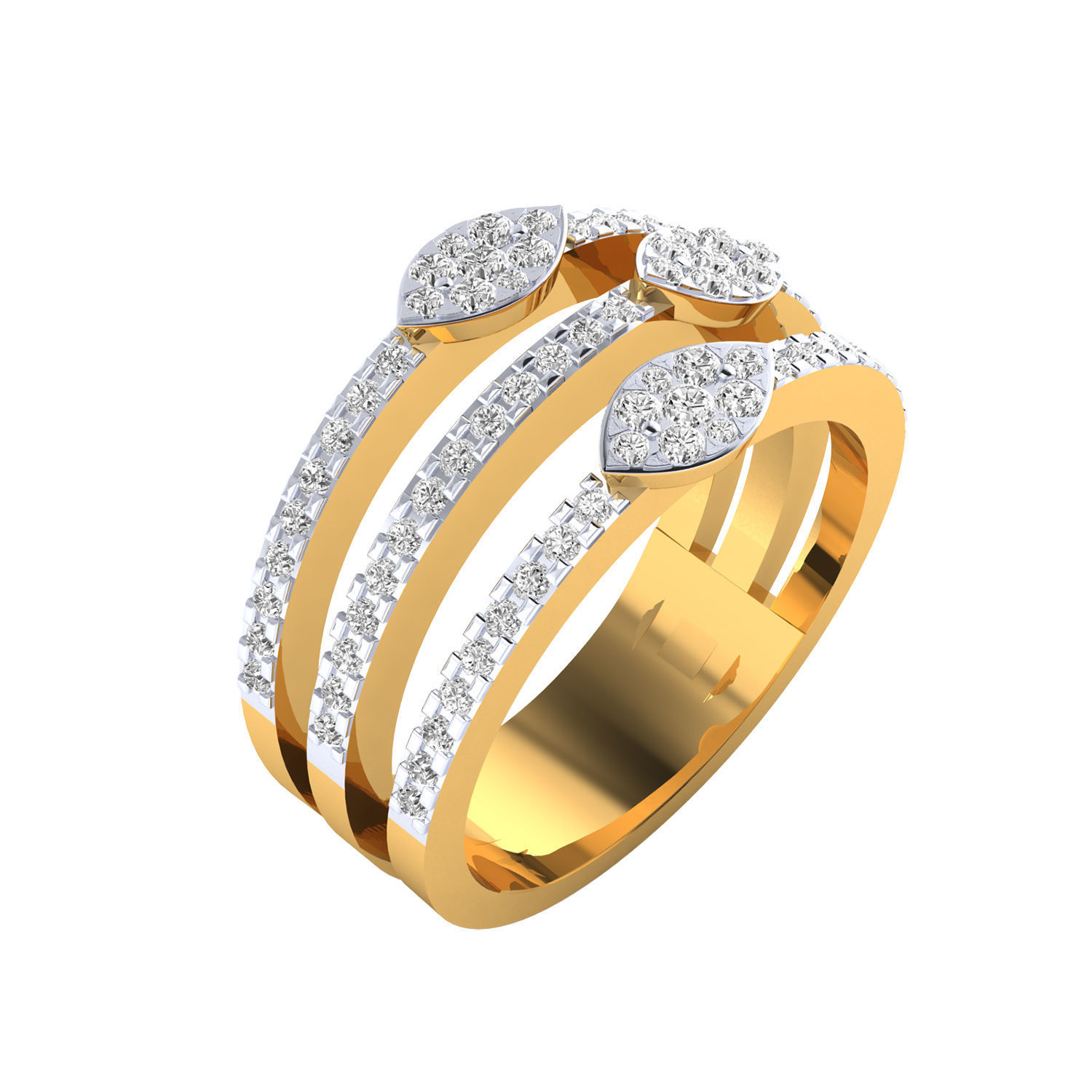 Collection 84 Ladies Ring 3dm jcd render details 3D print model_33