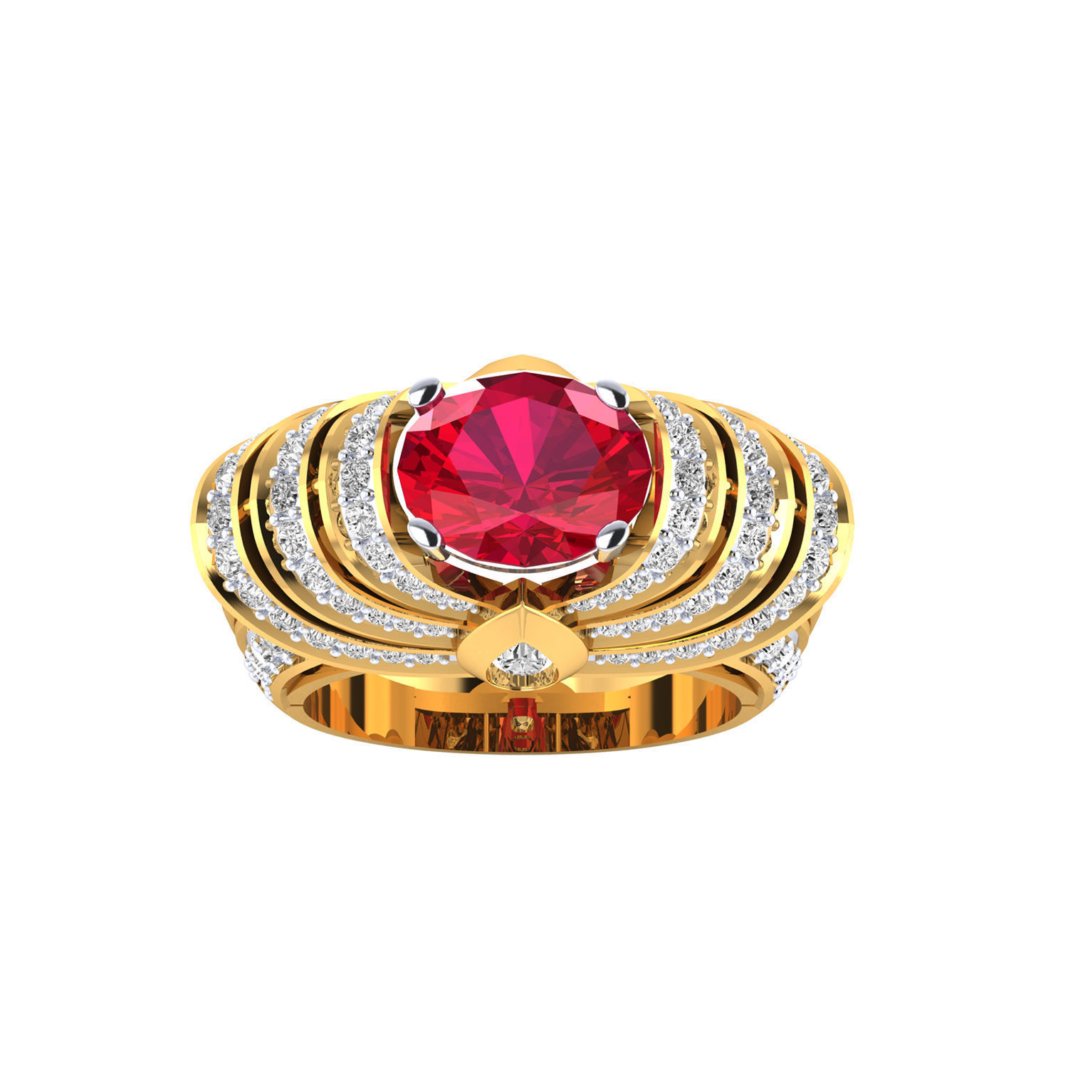 Collection 84 Ladies Ring 3dm jcd render details 3D print model_49