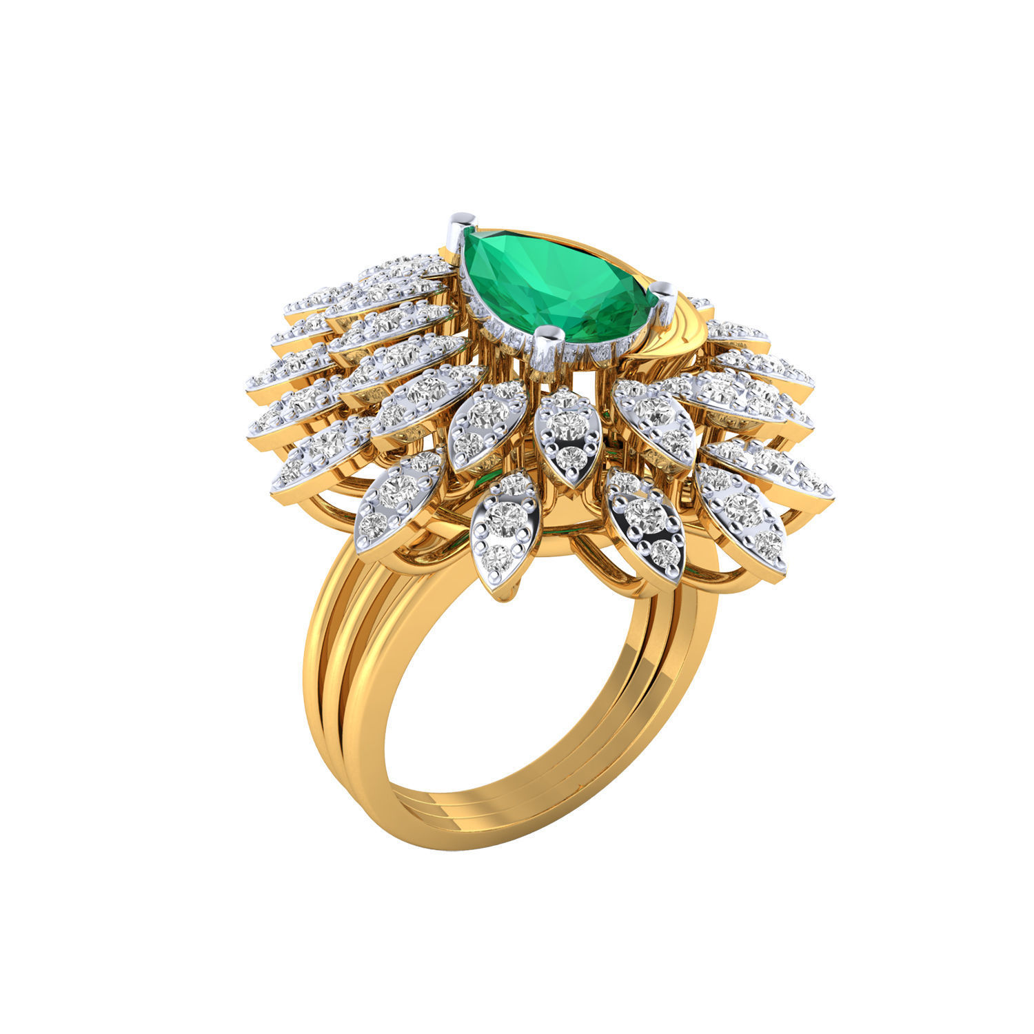 Collection 84 Ladies Ring 3dm jcd render details 3D print model_21