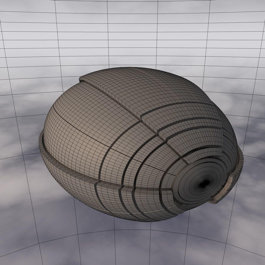 Sci-Fi Spaceship A 003 3D model_15