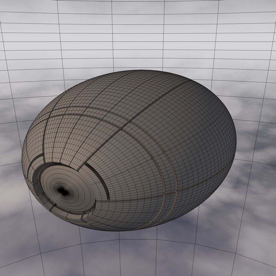 Sci-Fi Spaceship A 003 3D model_5