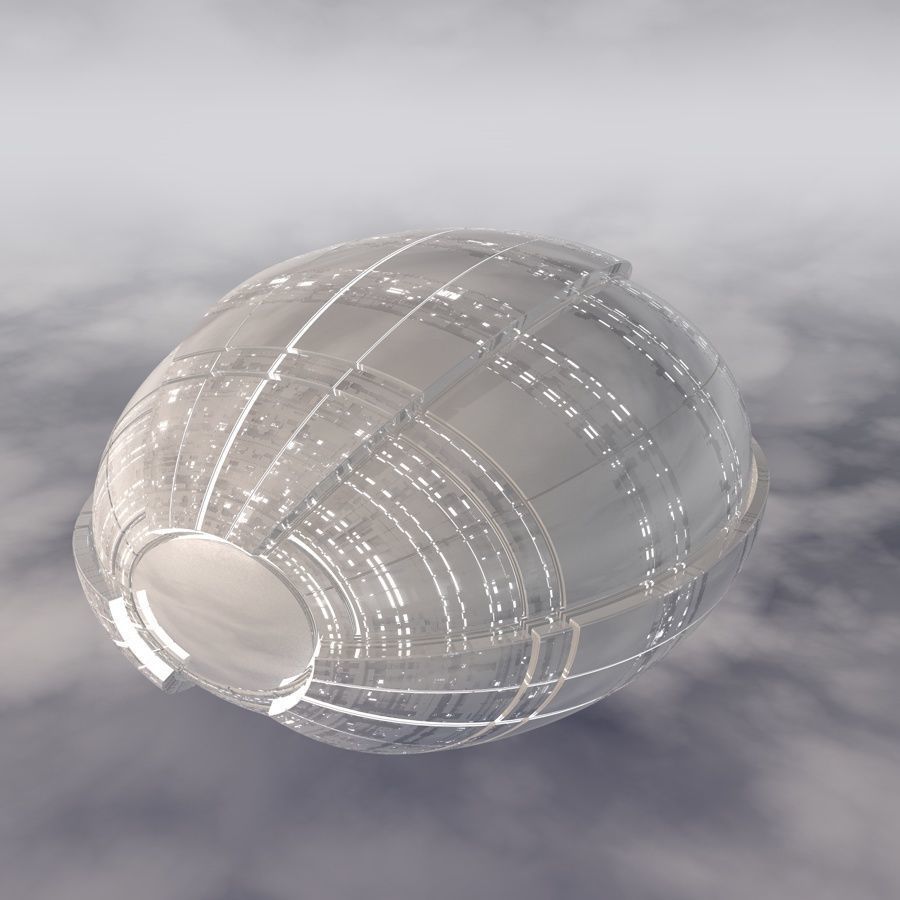 Sci-Fi Spaceship A 003 3D model_12