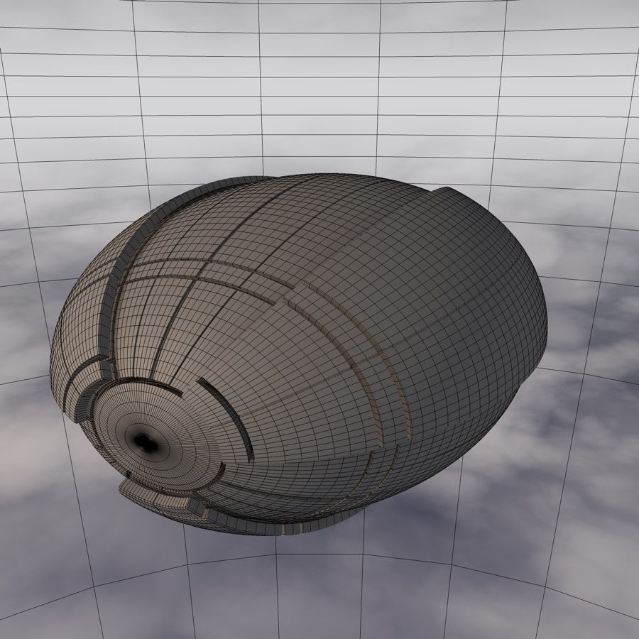 Sci-Fi Spaceship A 003 3D model_17