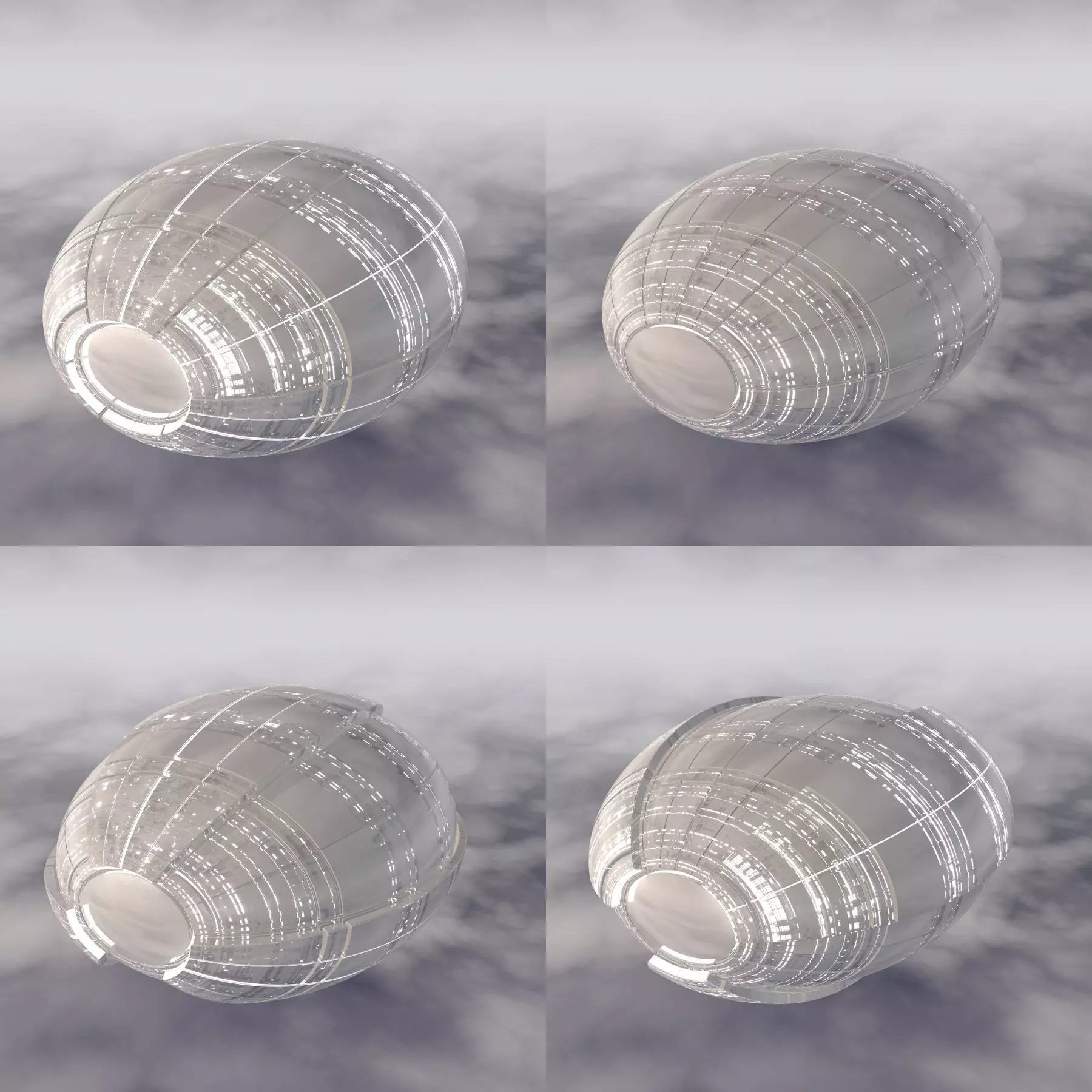 Sci-Fi Spaceship A 003 3D model_0