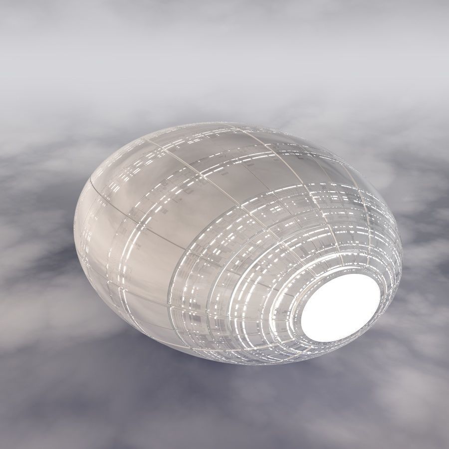Sci-Fi Spaceship A 003 3D model_10