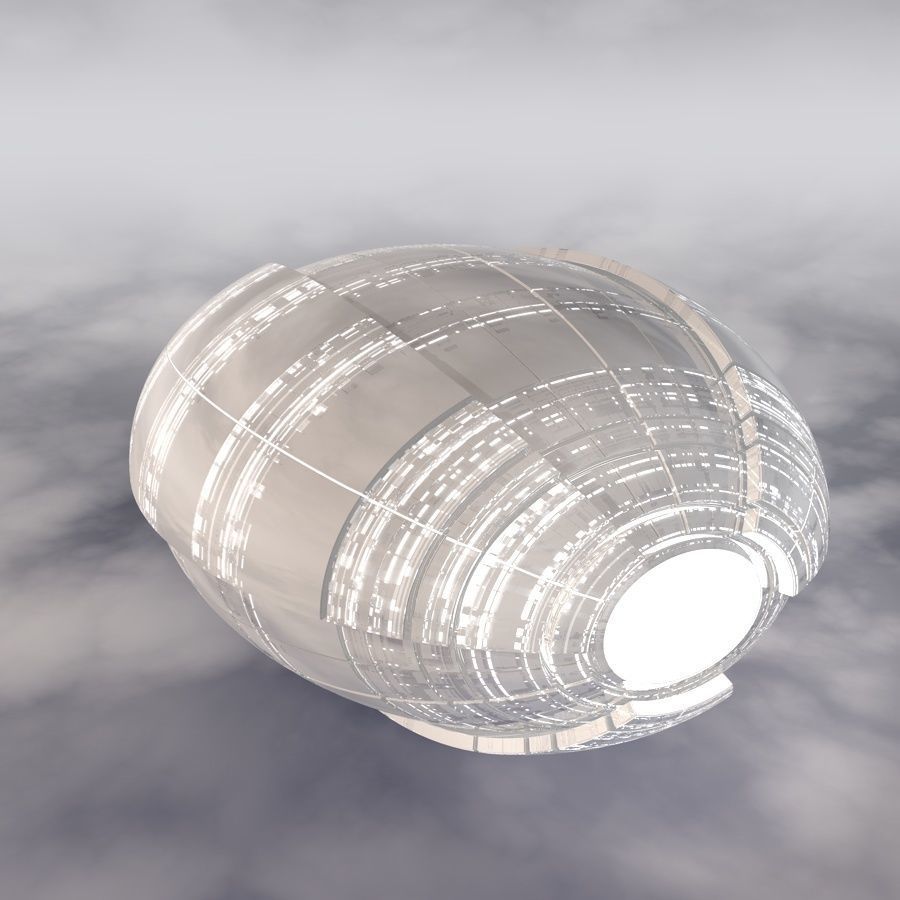 Sci-Fi Spaceship A 003 3D model_18